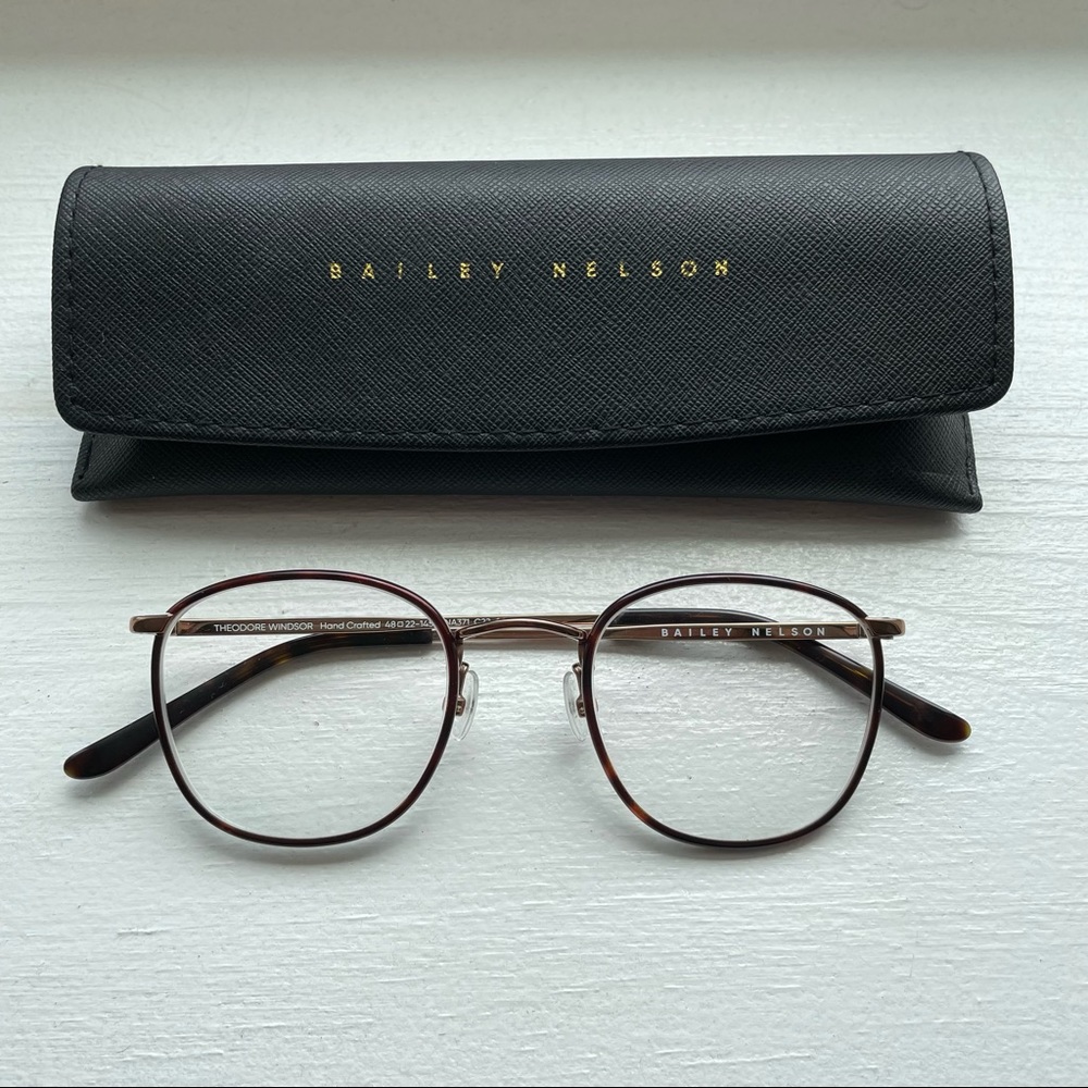 Bailey Nelson Glasses Mahogany Theodore Windsor Rim - Picture 3 of 7